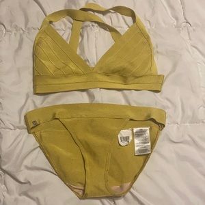 Herve Leger Banded Swimsuit